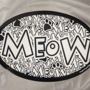 Meow Euro Shaped Magnet