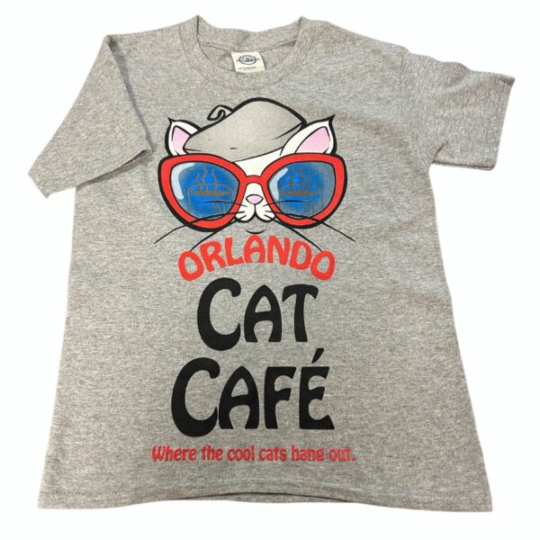 Kids shirt grey Orlando Cat Cafe